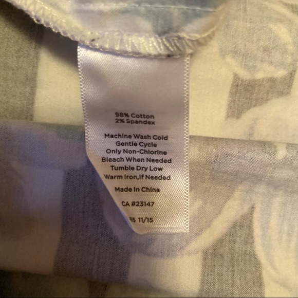 Black and white striped floral skirt - Picture 4 of 5